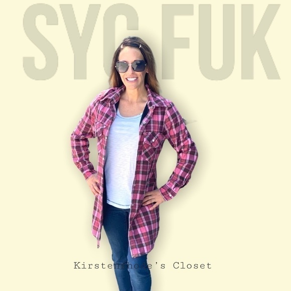 Syc Fuk Jackets & Blazers - Authentic SYC FUK flannel jacket size small​​​​​​​